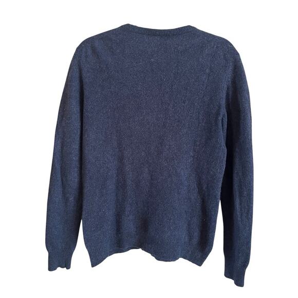 Cashmere Club Room Luxury Blue Pullover 100% Cashmere Sweater Womens Medium - Picture 4 of 7
